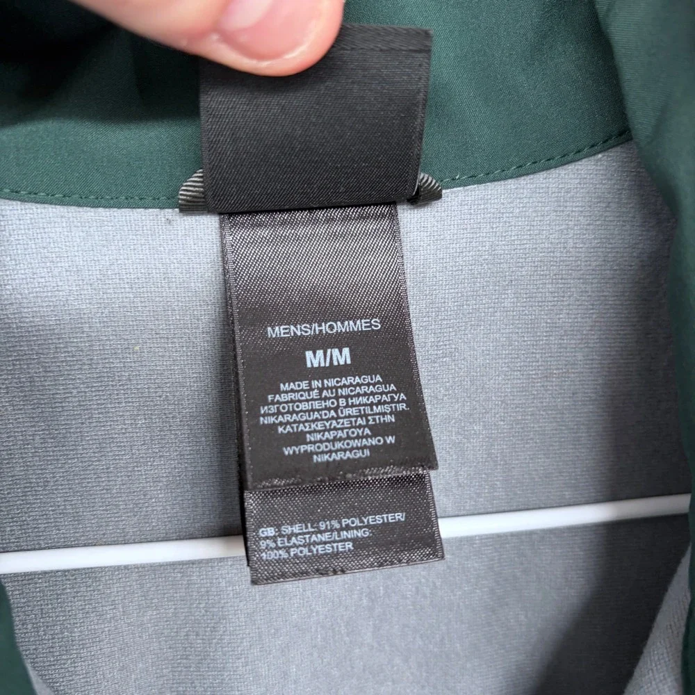 The North Face Green‎ Full Zip Vest Medium Men's Lightweight Outdoor Soft Shell